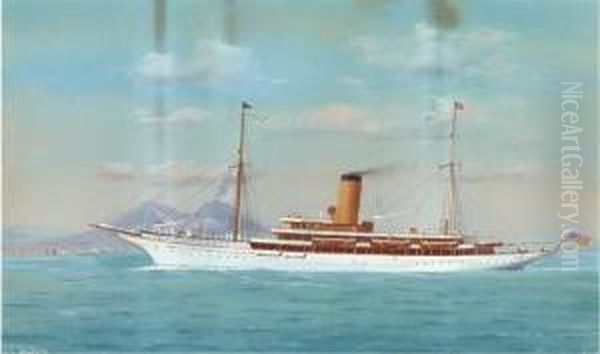 The U.s. Steam Yacht Iolanda: In Neapolitan Waters (illustrated);and At Sea In A Swell - view 1