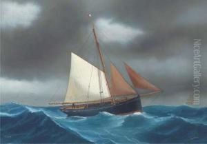 The Gaff-rigged Eliza At Sea