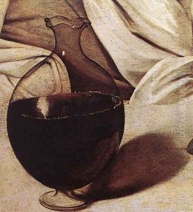 Bacchus (detail 2) c. 1596
