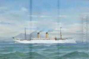 The Liner S.s. Madonna In The Bay Of Naples