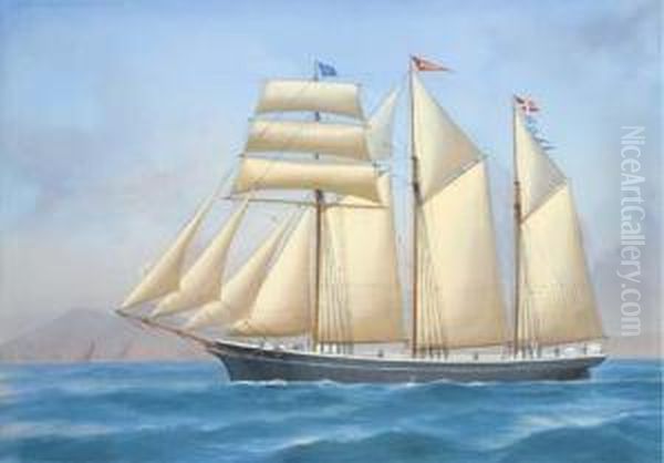 The Schooner Noah In The Bay Of Naples - view 1