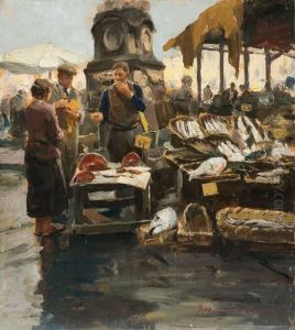 Napoli, Piazza Del Mercato by Michele De Simone