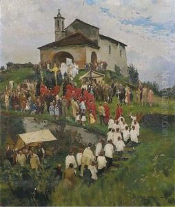 Processione Di S. Giovanni Ad Isola Comiccina by Michele De Simone