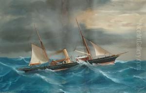 Study Of A Steam Yacht In Stormy Seas Study Of A Steam Yacht In Stormy Seas