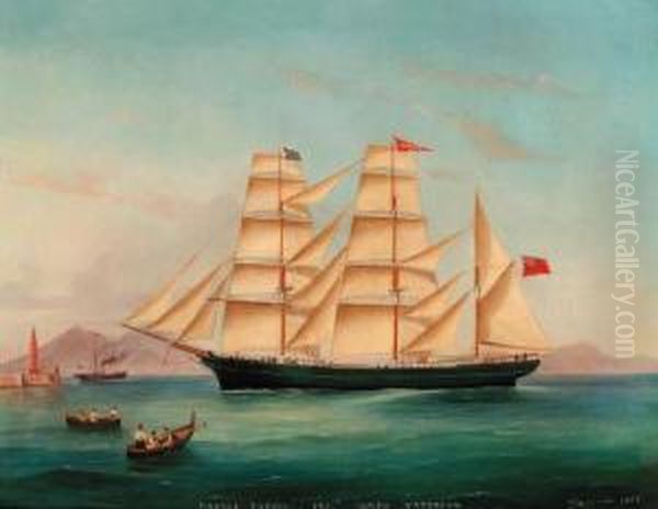 The Barque Tarsus Approaching Naples - view 1