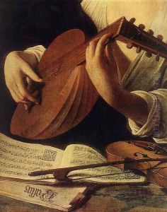 Lute Player (detail) c. 1596