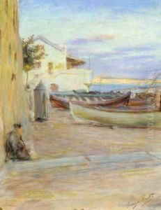 Barque De Peche Cassaro by Jose Julio de Souza-Pinto
