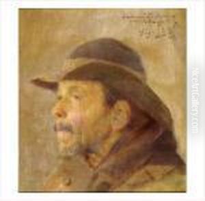 L'homme Au Chapeau by Jose Julio de Souza-Pinto