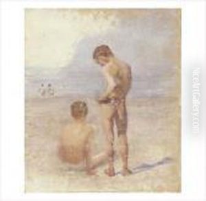 Jeux Au Bord De L'ocean by Jose Julio de Souza-Pinto