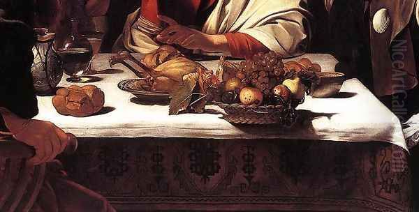 Supper at Emmaus (detail 2) 1601-02 - view 1