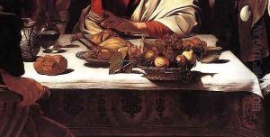 Supper at Emmaus (detail 2) 1601-02