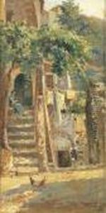 Due Scene Di Paese by Publio Tommasi