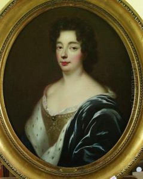 Portrait De Marie-anne-christine-victoire De Baviere, Dite Lagrande Dauphine - view 1