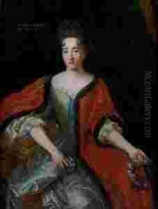 Portrait Presume De La Comtesse De Plelo by Francois de Troy