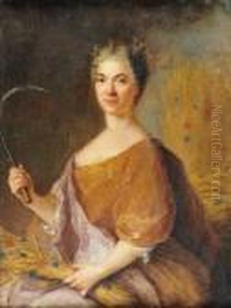 Allegorie De L'ete Ou Jeune Femme En Ceres - view 1