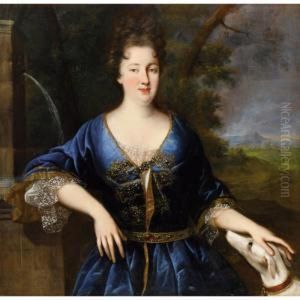 Portrait De Femme Avec Son Chien