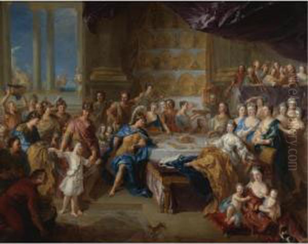 The Feast Of Dido And Aeneas: An
 Allegorical Portrait Of The Family Of The Duc And Duchesse Du Maine - view 1