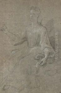Portrait D'une Femme Assise Dans Un Fauteuil Portrait D'une Femme Assise Dans Un Fauteuil