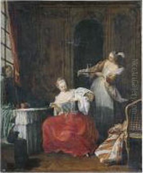 Scenes Galantes Dans Un Interieur - view 1