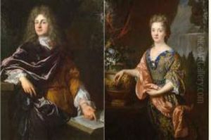 Portraits Presumes Du Prince Et De La Princesse De Conti by Francois de Troy