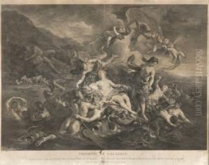 Le Triomphe De Galathee by Jean Francois de Troy