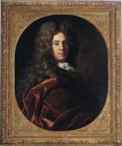 Portrait Of A Gentleman In A Red Velvet Cape by Jean Francois de Troy