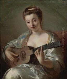 The Guitar Player by Jean Francois de Troy