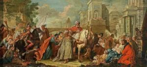 Der Triumph Des Mardochaus by Jean Francois de Troy