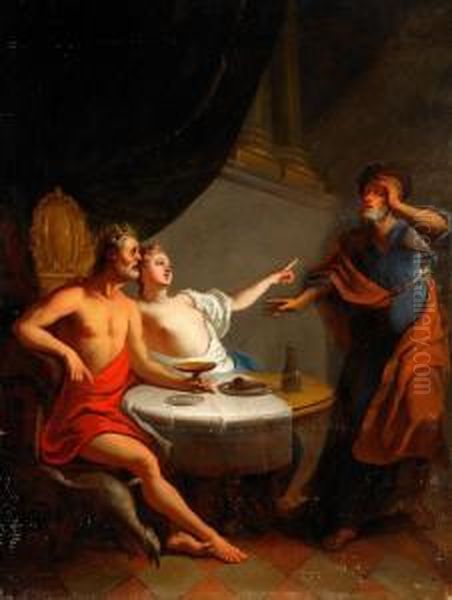 Philemon Och Baucis Inbjuder Jupiter - view 1
