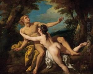 Salmacis And Hermaphroditus by Jean Francois de Troy