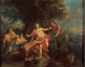 Pan Et Syrinx. by Jean Francois de Troy