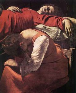 The Death of the Virgin (detail) 1605-06