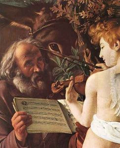 Rest on Flight to Egypt (detail 1) 1596-97 by Caravaggio