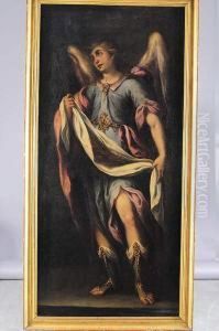 Pareja De Angeles Con Atributos De La Pasion by Juan De Valdes Leal