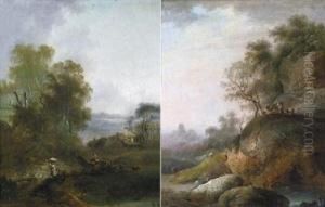 Paesaggio Montano Con Viandanti In Sosta by Pierre-Henri de Valenciennes