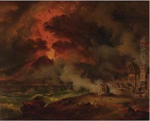 The Destruction Of Pompeii by Pierre-Henri de Valenciennes