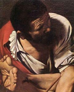 The Crucifixion of Saint Peter (detail 1) 1600