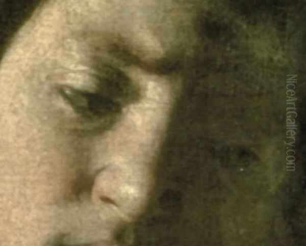 David with the Head of Goliath, 1606 (detail) - view 1