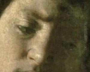 David with the Head of Goliath, 1606 (detail) by Caravaggio