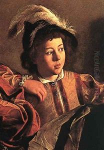 The Calling of Saint Matthew (detail 3) 1599-1600 by Caravaggio
