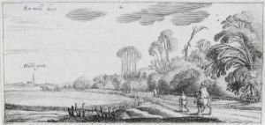Landschaft Mit Einem Reiter Und Einem Wanderer Auf Der
Strase Nach Hillegom by Esaias Van De Velde