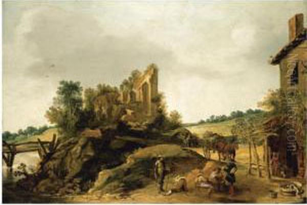 A Tavern In A Hilly Landscape - view 1