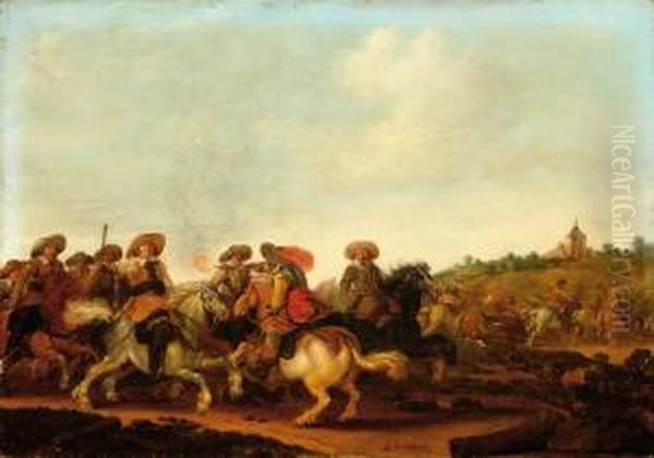 Mounted Battle In Alandscape - view 1