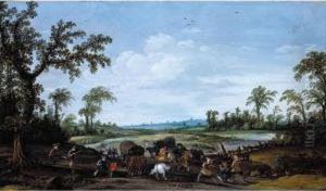 Bandits Attacking A Caravan Of Travellers