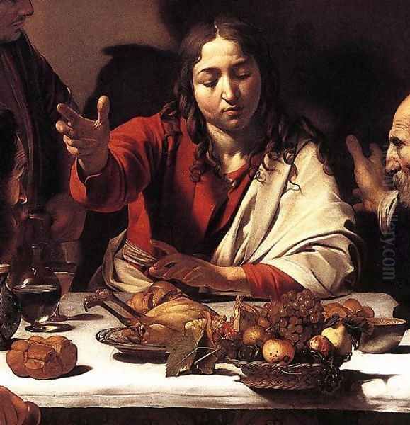 Supper at Emmaus (detail 1) 1601-02 - view 1