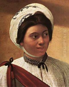 The Fortune Teller (detail 2) 1596-97 by Caravaggio