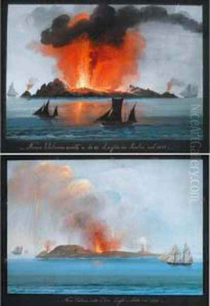 Nuovo Vulcano Uscito A Di 12 Luglio In Sicilia Nel 1831 - view 1