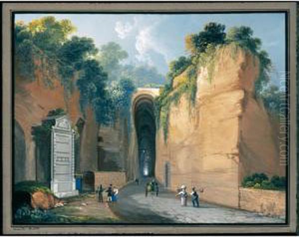Esterno Della Grotta Di Pozzuoli. Interno Della Grotta Di Pozzuoli - view 1