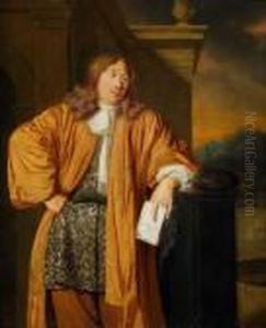 Portratt Forestallande Elegant Yngling by Arie de Vois