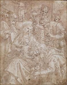 The Adoration Of The Magi by Cornelis De Vos